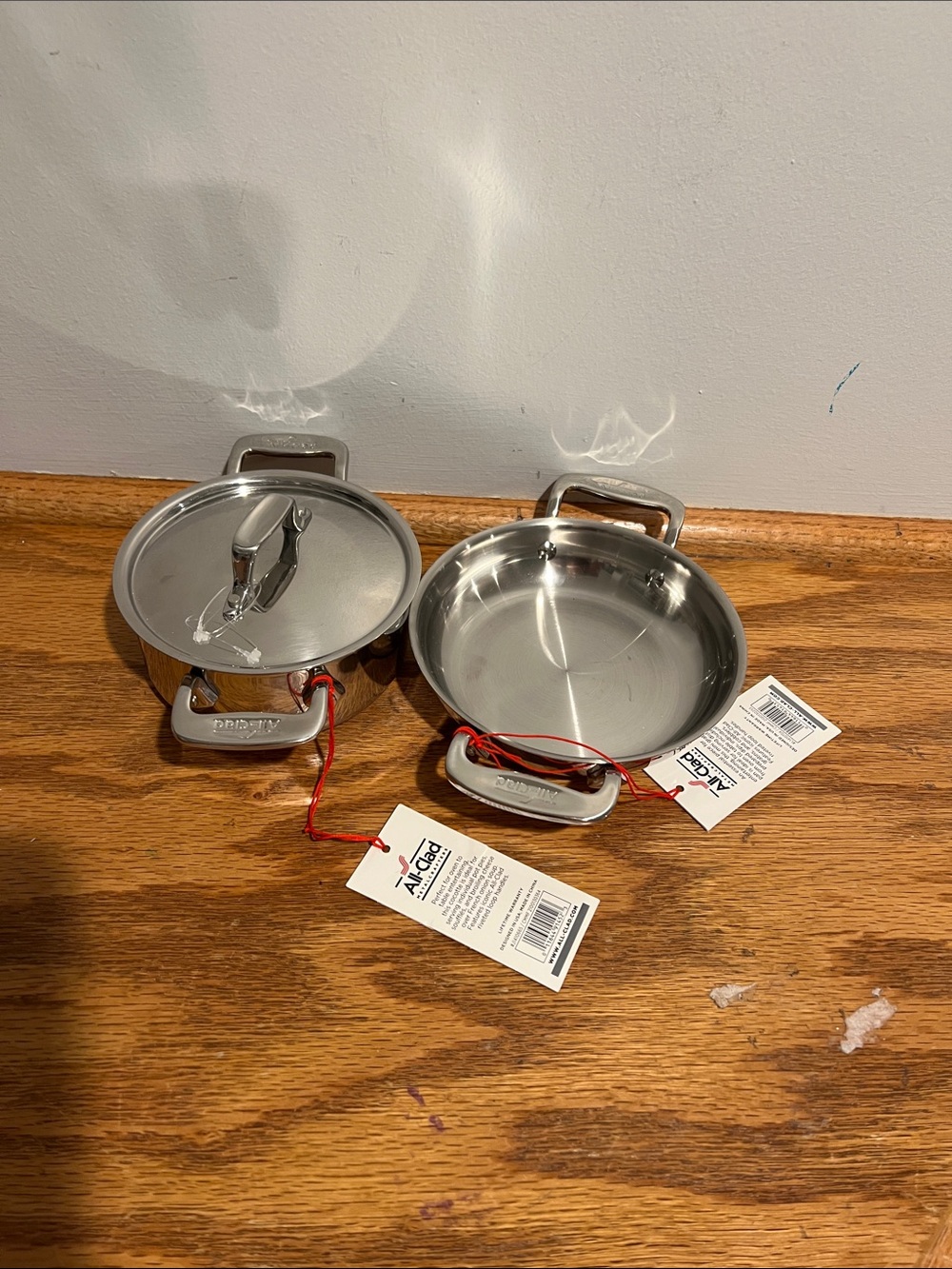 Stainless Steel Mini Saute Pans Set - Silver